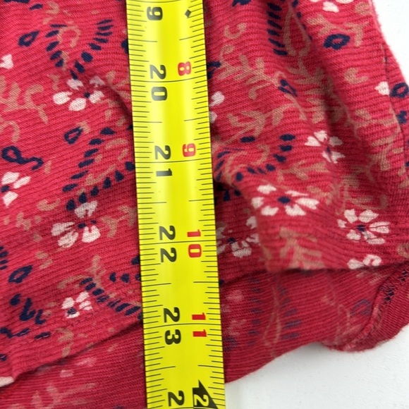 Lucky Brand Red & Blue Floral Long Sleeve Top - Picture 5 of 9